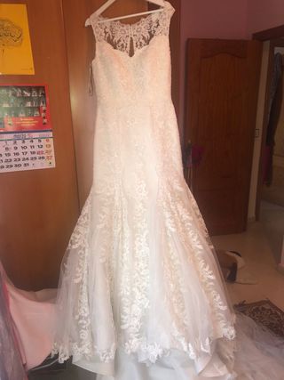 Vestido de Novia Encaje Blanco