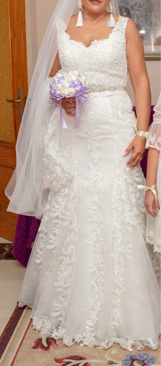 Vestido de Novia Encaje Blanco