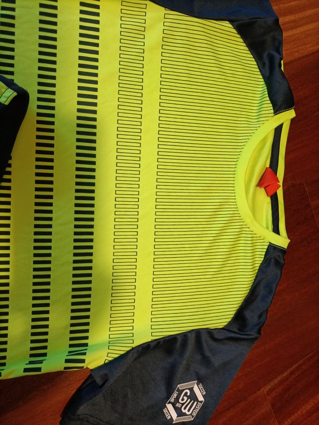 Conjunto deportivo GW azul y amarillo T.12años