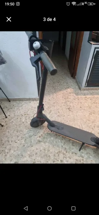 Patinete Eléctrico tiene freno doblado 