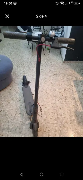 Patinete Eléctrico tiene freno doblado 