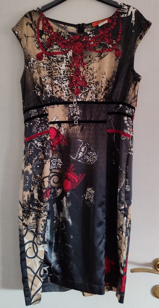 Giacca e vestito nero multicolor