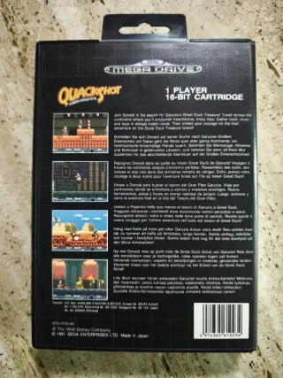 Quackshot con Paperino Mega Drive