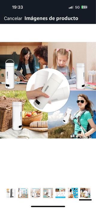 Hervidor Agua Electrico 500ML, calentar Leche café