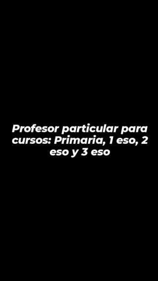 Profesor particular en Burgos 