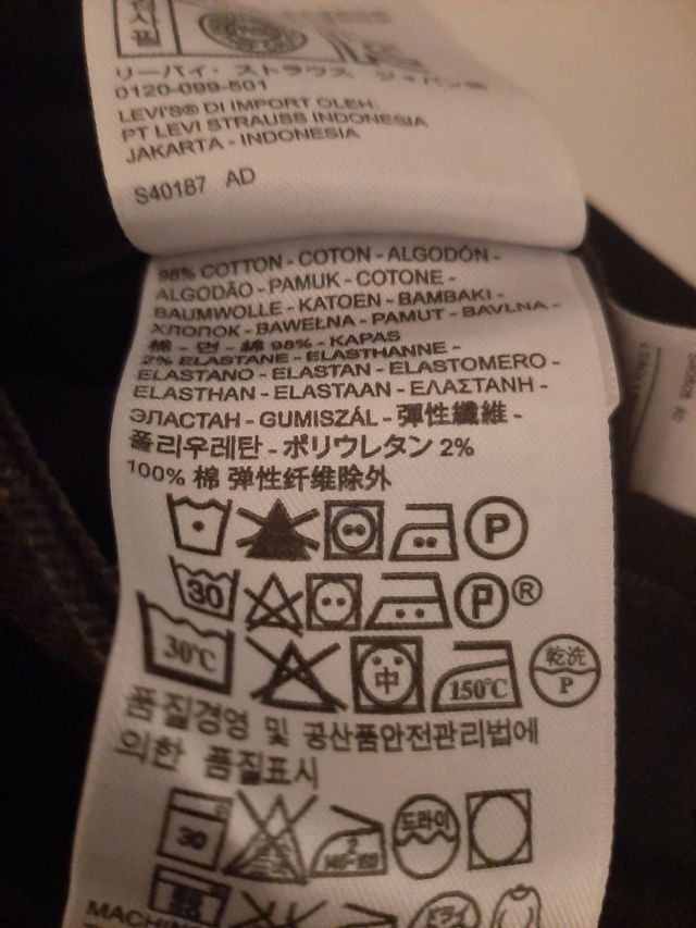 Pantalón Levi's Mujer Negro Talla 29