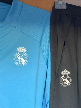 Chándal Real Madrid Adidas Azul y Gris