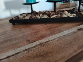 Candelabro de forja triple