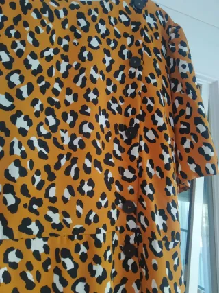 Vestido Animal Print Naranja