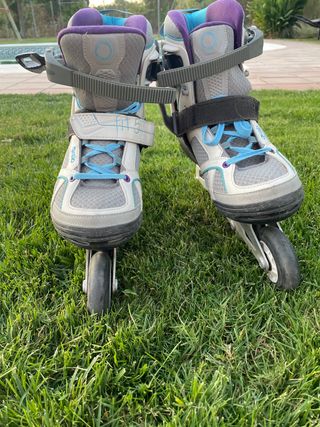 Patines Oxelo Talla 40-43 Azul Gris Morado