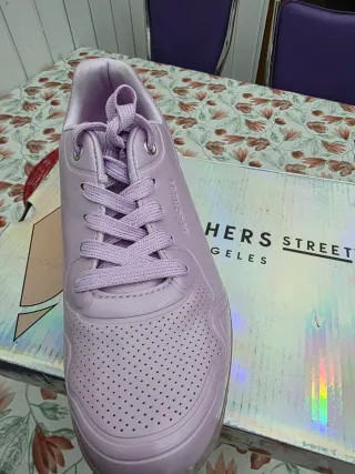 Zapatillas Skechers Mujer Morado/Rosa