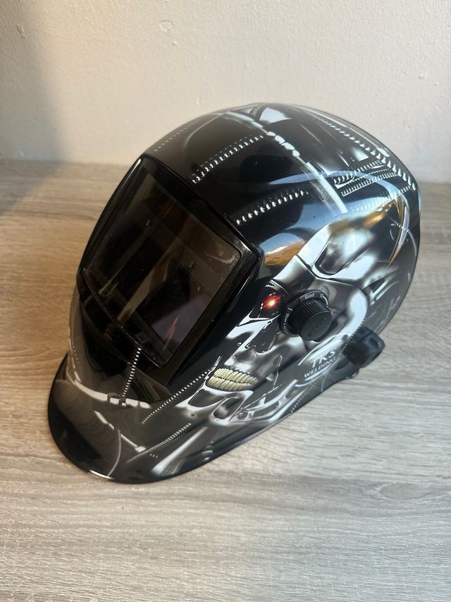 Careta Soldar Automática Diseño Calavera