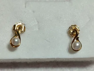 Pendientes Oro 9K Perlas Pequeñas