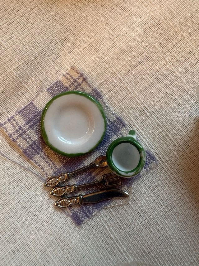 Lote piezas pequeñas casa de muñecas