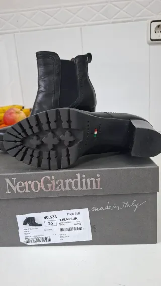 Botines Nero Giardini Piel Talla 35