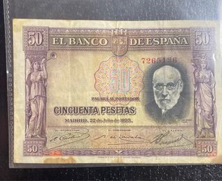 Billete 50 Pesetas Banco de España 1935