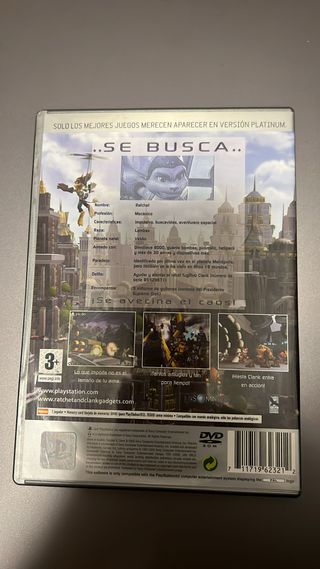 Ratchet & Clank PS2 Platinum PAL España