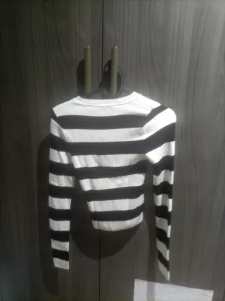Camiseta Bershka Rayas Larga