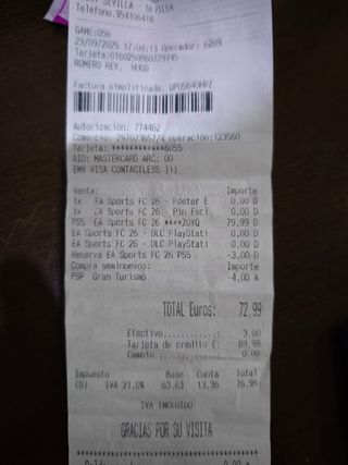 FC 26 PS5 - Juego Nuevo Precintado