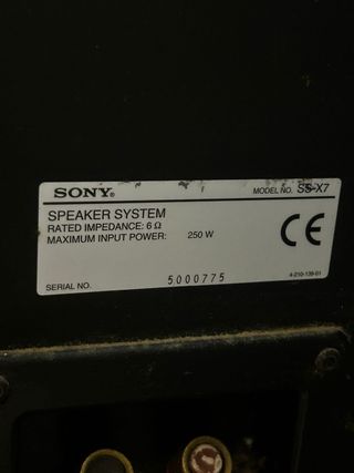 Juego de altavoces Sony 250w