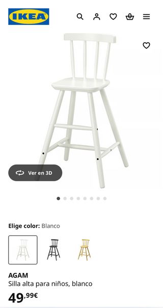 Trona alta para bebé