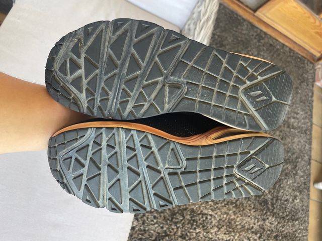 Zapatillas Skechers Niña Talla 37 Negro/Dorado