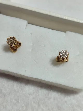 Pendientes Dormilonas Oro 14K
