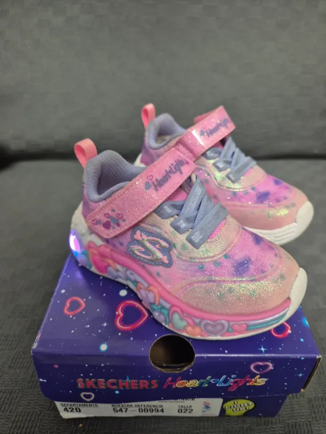 Zapatillas Skechers Heart Lights Niña talla 22