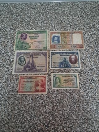 Billetes antiguos españoles