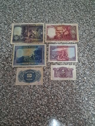 Billetes antiguos españoles