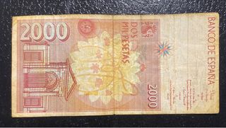 Billete 2000 pesetas España 1992