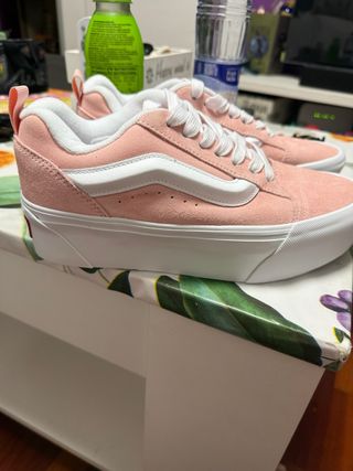 Vans Knu Stack Rosa y Blanco