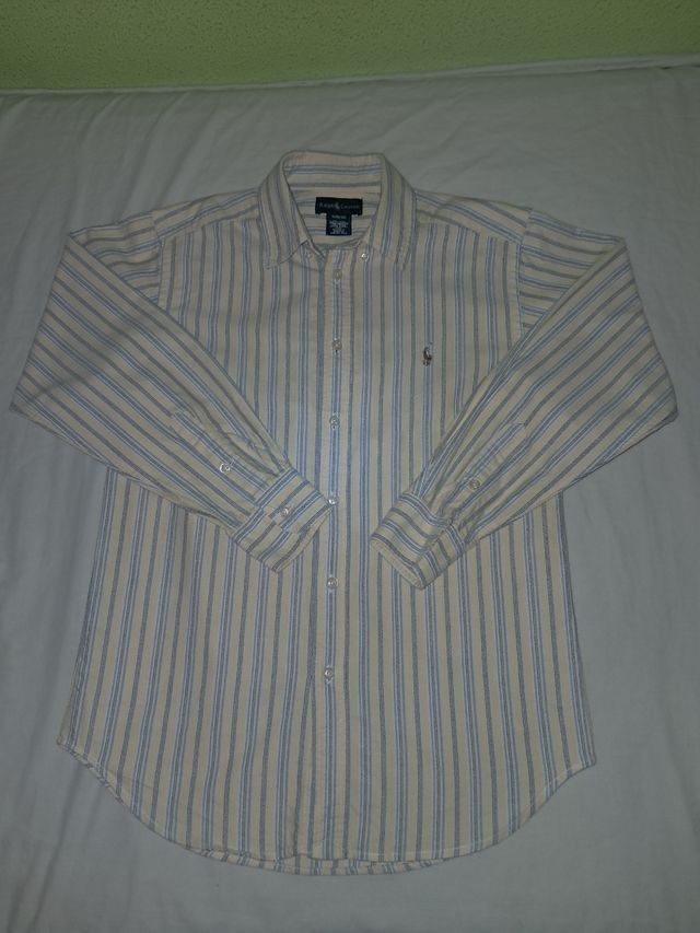 Camisa Ralph Lauren Rayas Talla M (10-12 años)