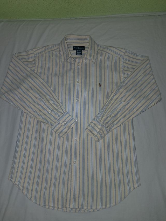 Camisa Ralph Lauren Rayas Talla M (10-12 años)