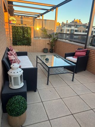 Conjunto Sofá y Mesa Terraza Exterior