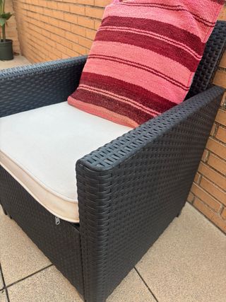 Conjunto Sofá y Mesa Terraza Exterior