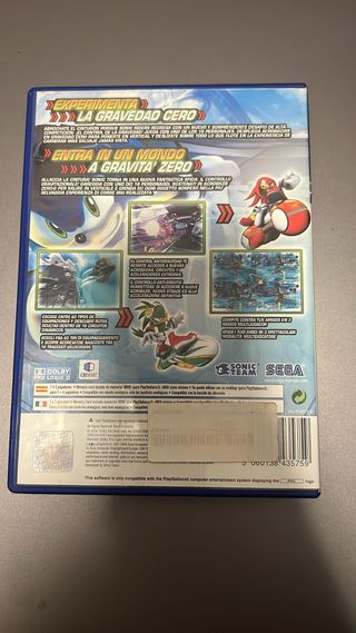 Sonic Riders Zero Gravity PS2 PAL Completo