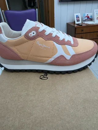 Zapatillas Pepe Jeans Mujer Naranja y Rosa