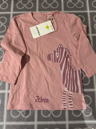 Camiseta niña Losan rosa cebra