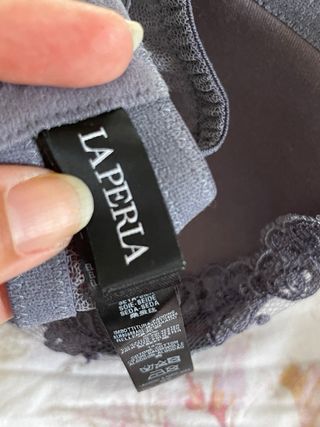 Sujetador La Perla Gris Encaje