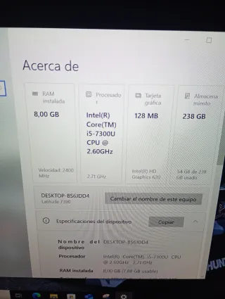 Portátil Dell i5