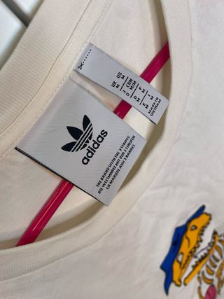 Camiseta Adidas Blanca Dinosaurio Baloncesto