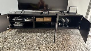 Mobili da sala da pranzo in legno nero