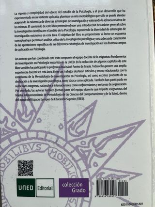 Fundamentos de investigación en psicología UNED