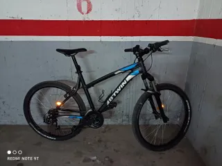 Bicicleta Rockrider 340 Negra/Azul