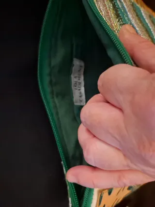 Bolso Lola Casademunt verde abalorios