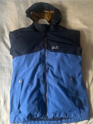 Chaleco Jack Wolfskin Azul y Negro