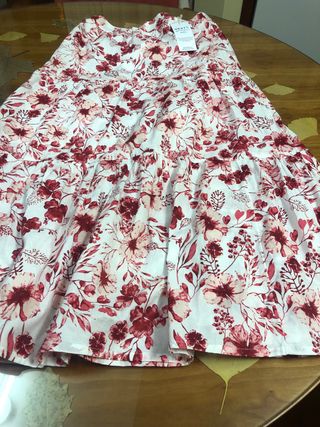 Falda midi estampada Next talla M