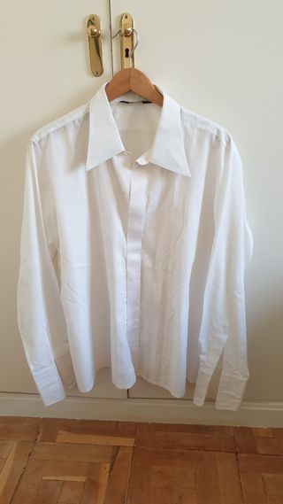 Camisa blanca Alazan hombre