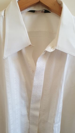 Camisa blanca Alazan hombre